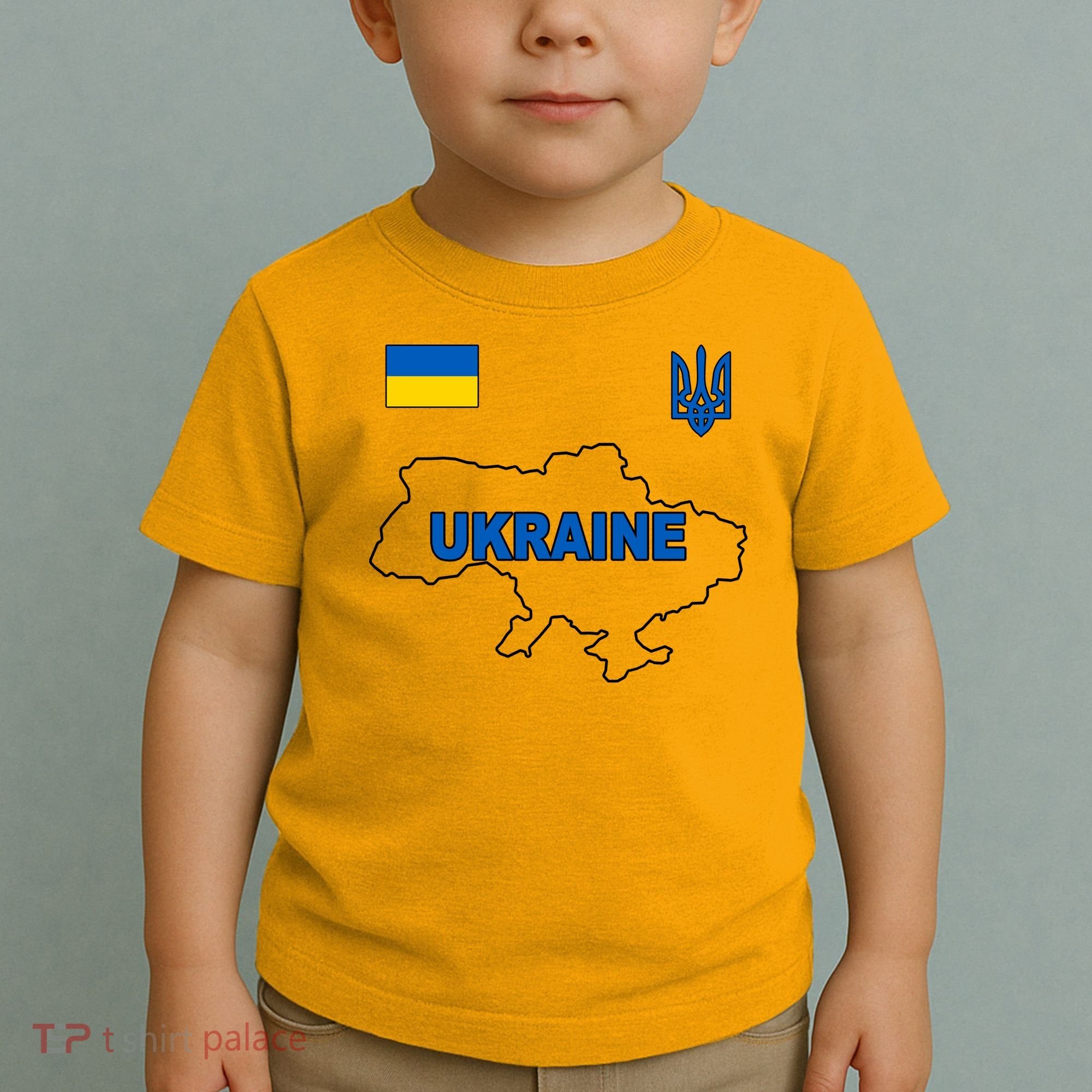 Support Ukraine Country Map Toddler T-Shirt
