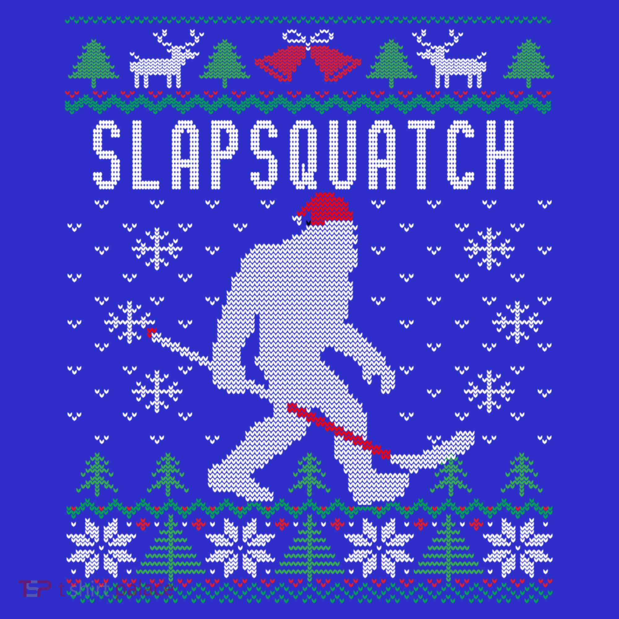 Slapsquatch Ugly Christmas Hockey Sasquatch Bigfoot Funny Gift Women's Tank Top