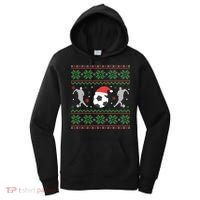 Soccer Ugly Christmas Sweater Funny Xmas Soccer Cute Gift Women's Hoodie thumb 0
