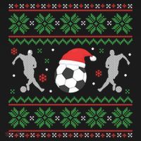 Soccer Ugly Christmas Sweater Funny Xmas Soccer Cute Gift Women's Hoodie thumb 2