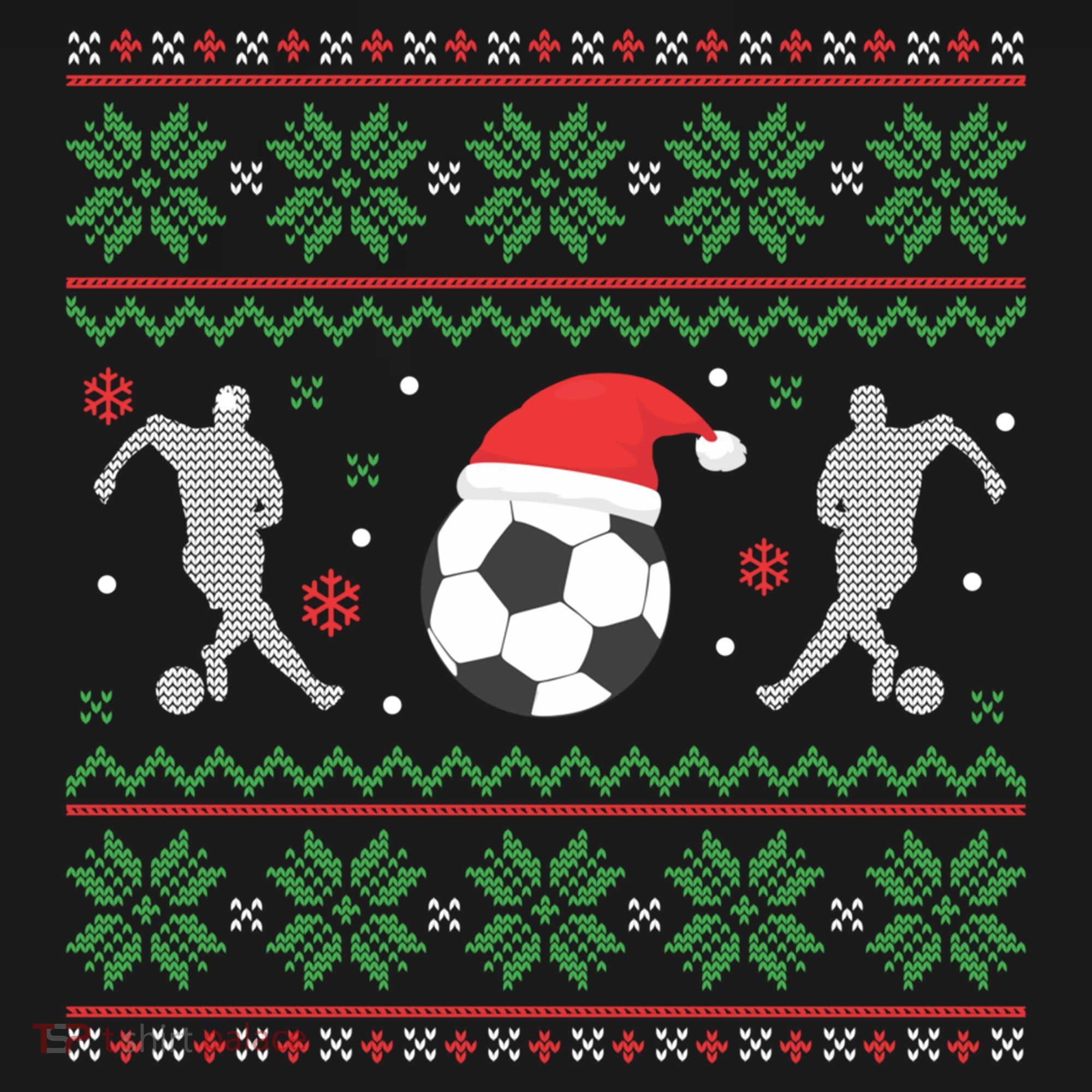 Soccer Ugly Christmas Sweater Funny Xmas Soccer Cute Gift Women's Hoodie