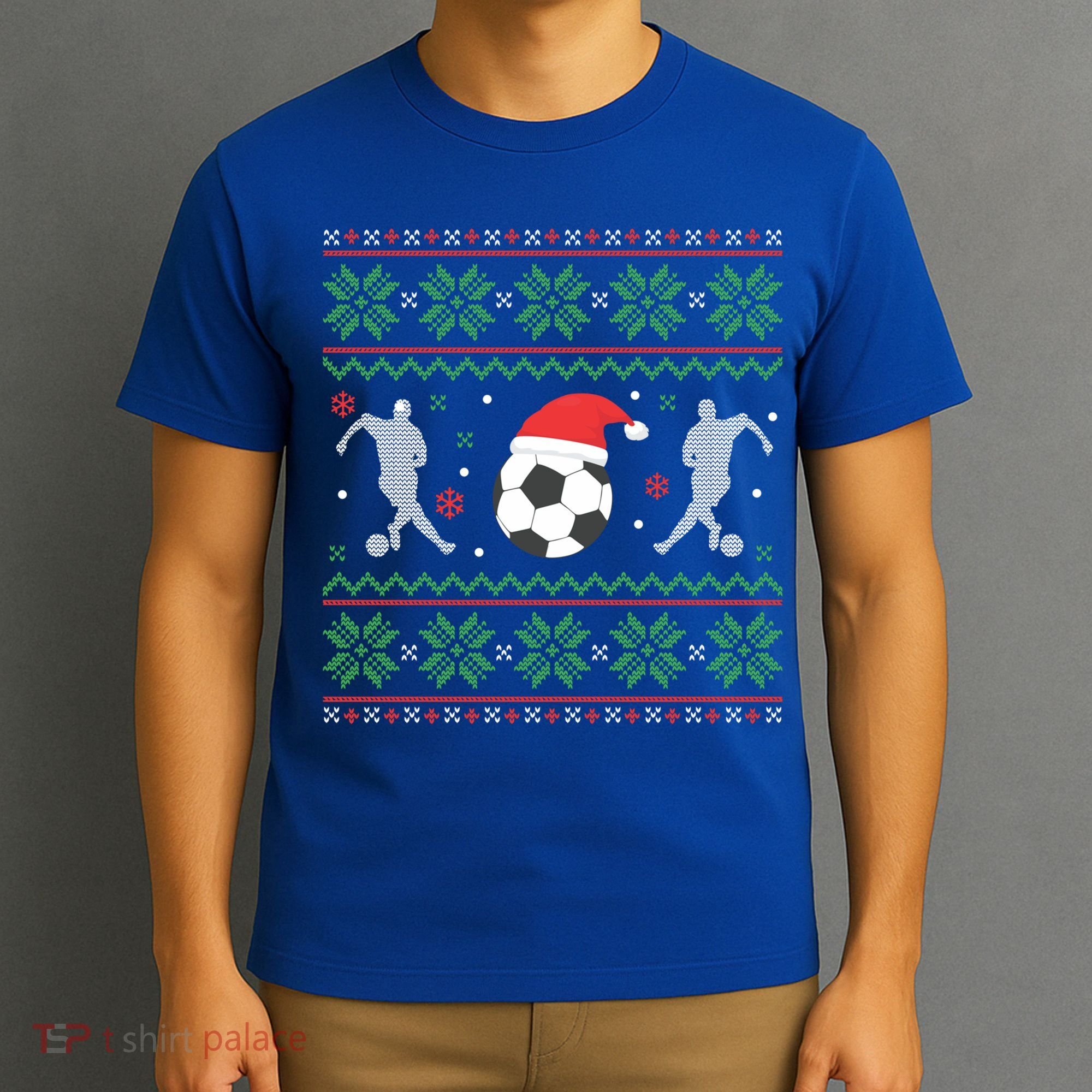 Soccer Ugly Christmas Sweater Funny Xmas Soccer Cute Gift T-Shirt