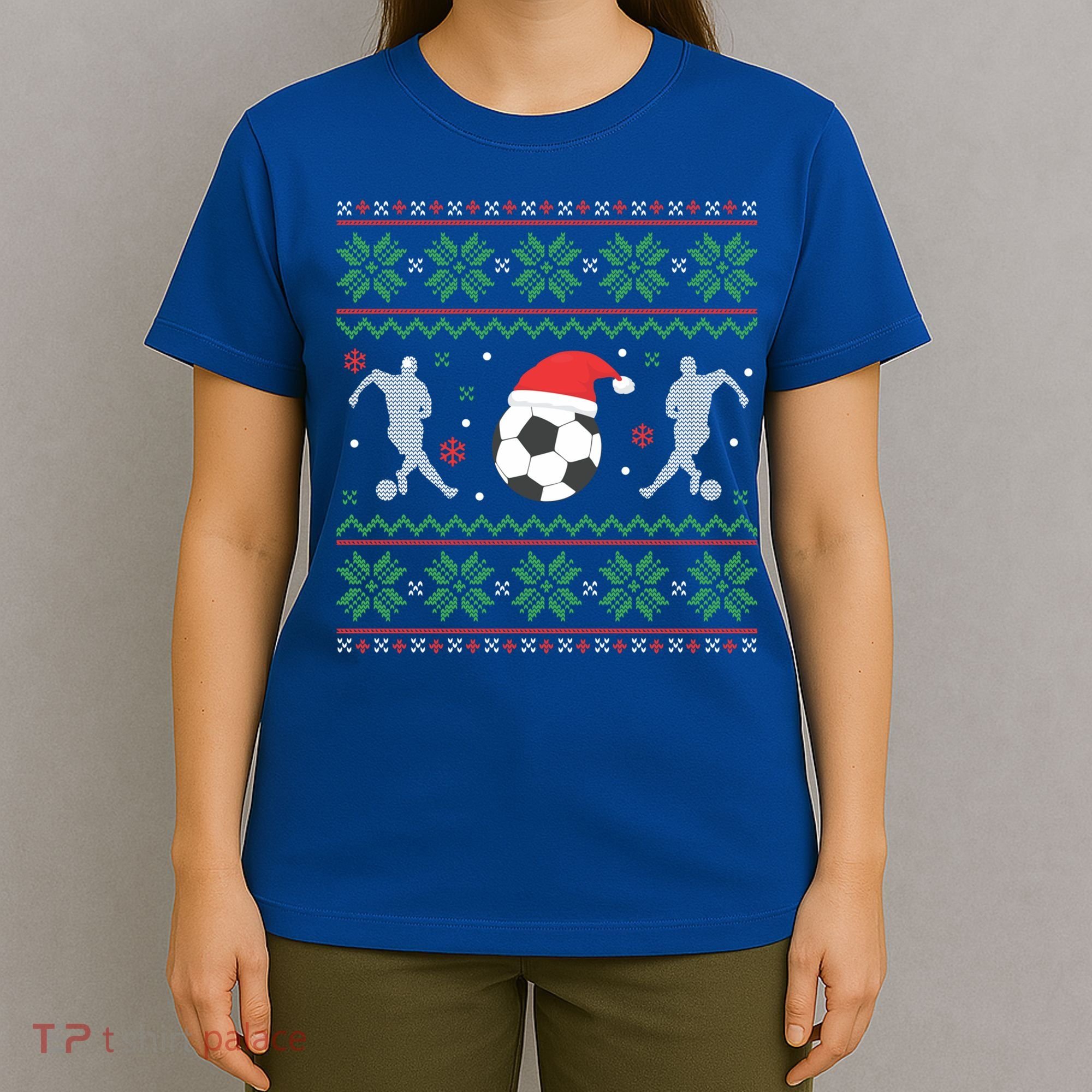 Soccer Ugly Christmas Sweater Funny Xmas Soccer Cute Gift T-Shirt