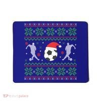 Soccer Ugly Christmas Sweater Funny Xmas Soccer Cute Gift Mousepad thumb 0