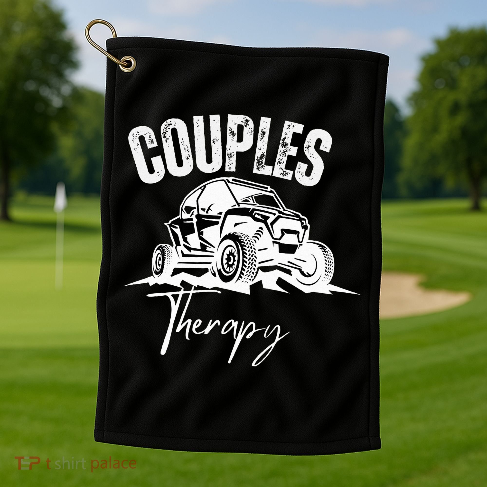 Sxs Utv Couples Therapy Golf Towel