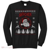 Sleigher Ugly Christmas graphic Santa Metal print Sweatshirt thumb 0