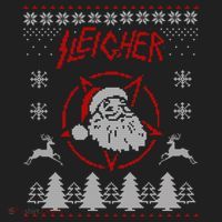 Sleigher Ugly Christmas graphic Santa Metal print Beanie thumb 2