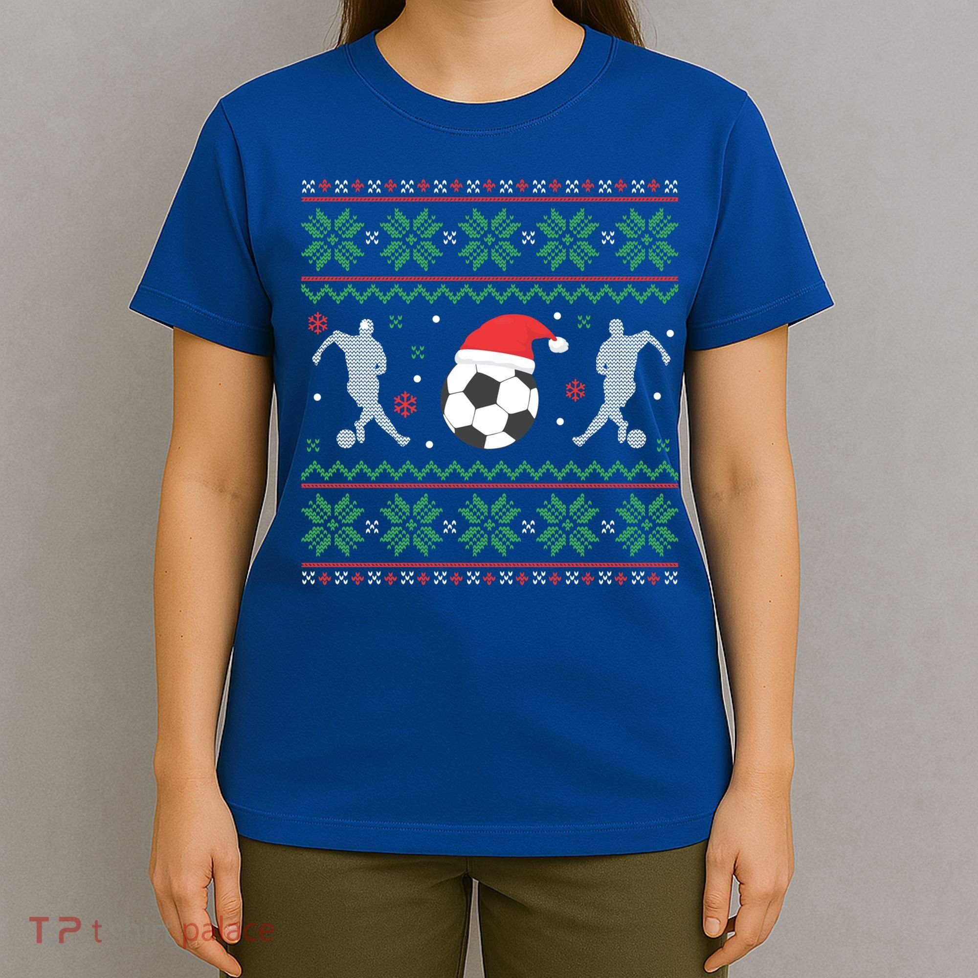 Soccer Ugly Christmas Sweater Funny Xmas Soccer Funny Gift T-Shirt