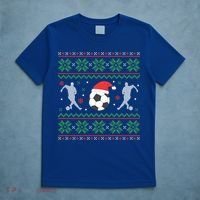 Soccer Ugly Christmas Sweater Funny Xmas Soccer Funny Gift T-Shirt thumb 5