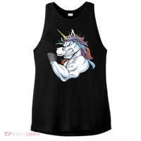 Strong Unicorn Creature Ladies PosiCharge Tri-Blend Wicking Tank thumb 0