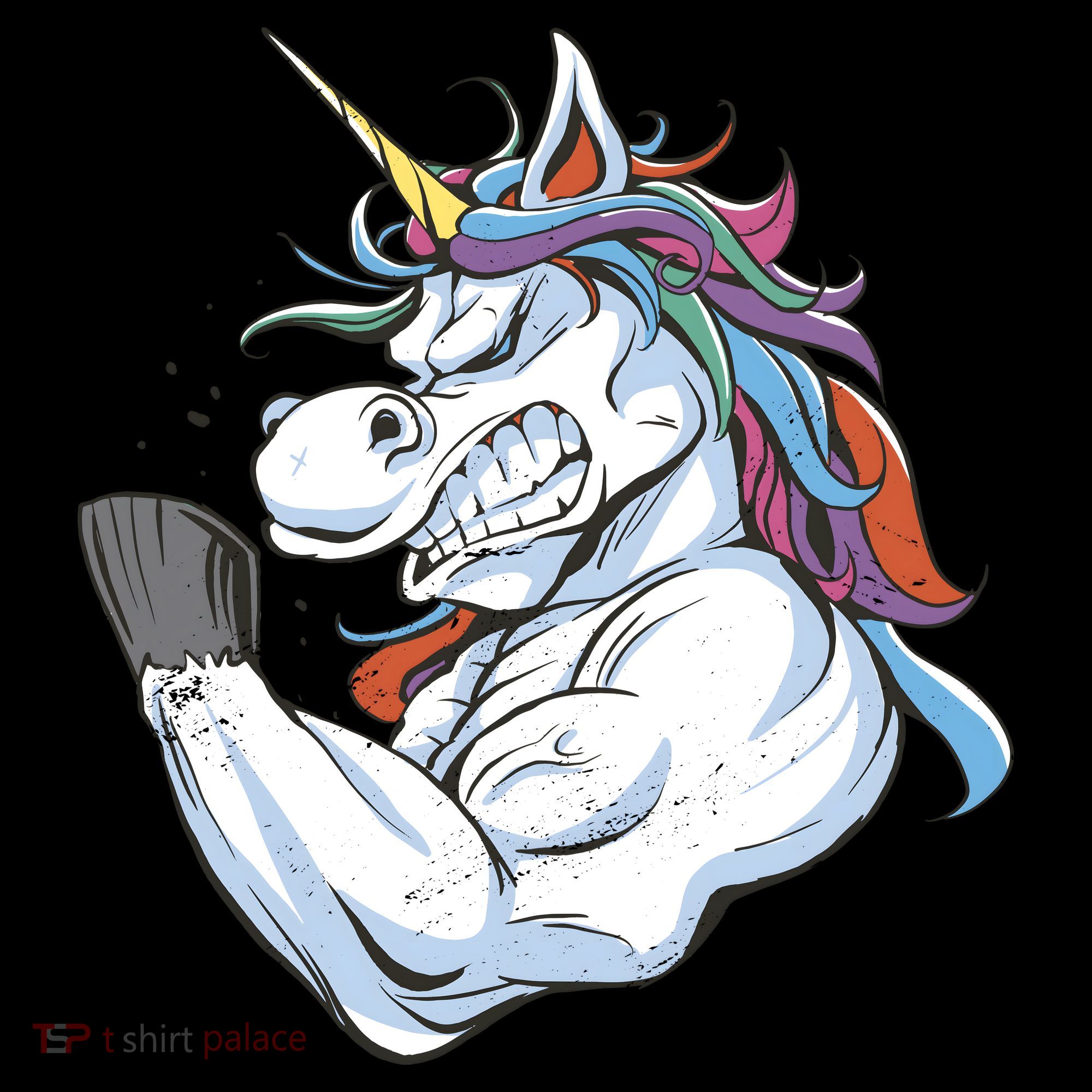 Strong Unicorn Creature Baby Long Sleeve Bodysuit