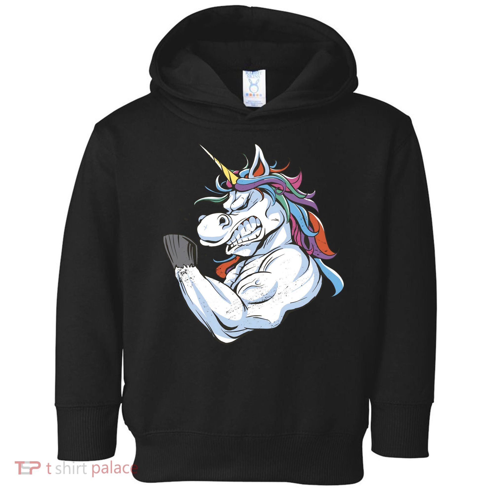 Strong Unicorn Creature Toddler Hoodie