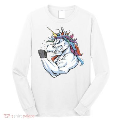 Strong Unicorn Creature Long Sleeve Shirt
