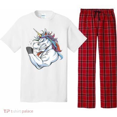 Strong Unicorn Creature Pajama Set