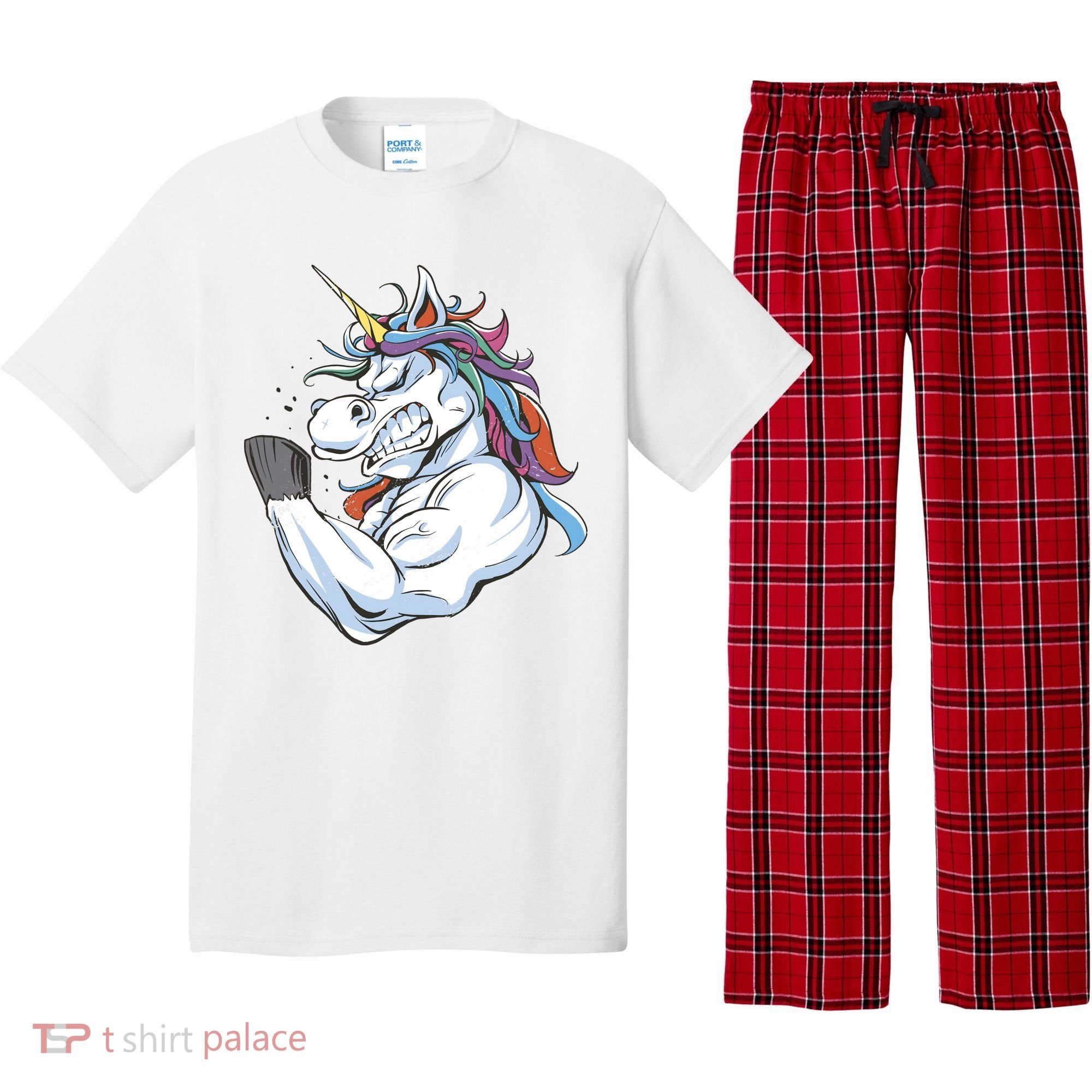 Strong Unicorn Creature Pajama Set