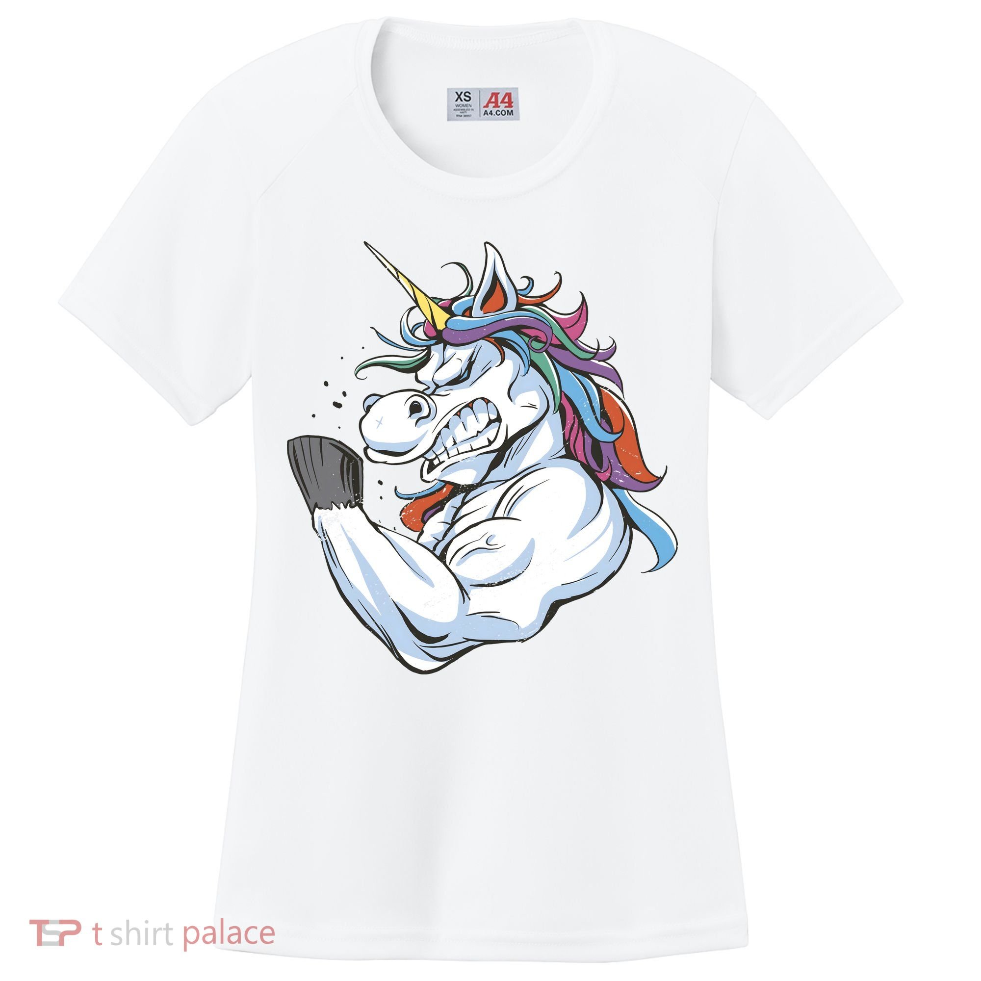 Strong Unicorn Creature Women's Cooling Performance Crew T-Shirt