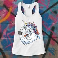 Strong Unicorn Creature Women's Tank Top thumb 3