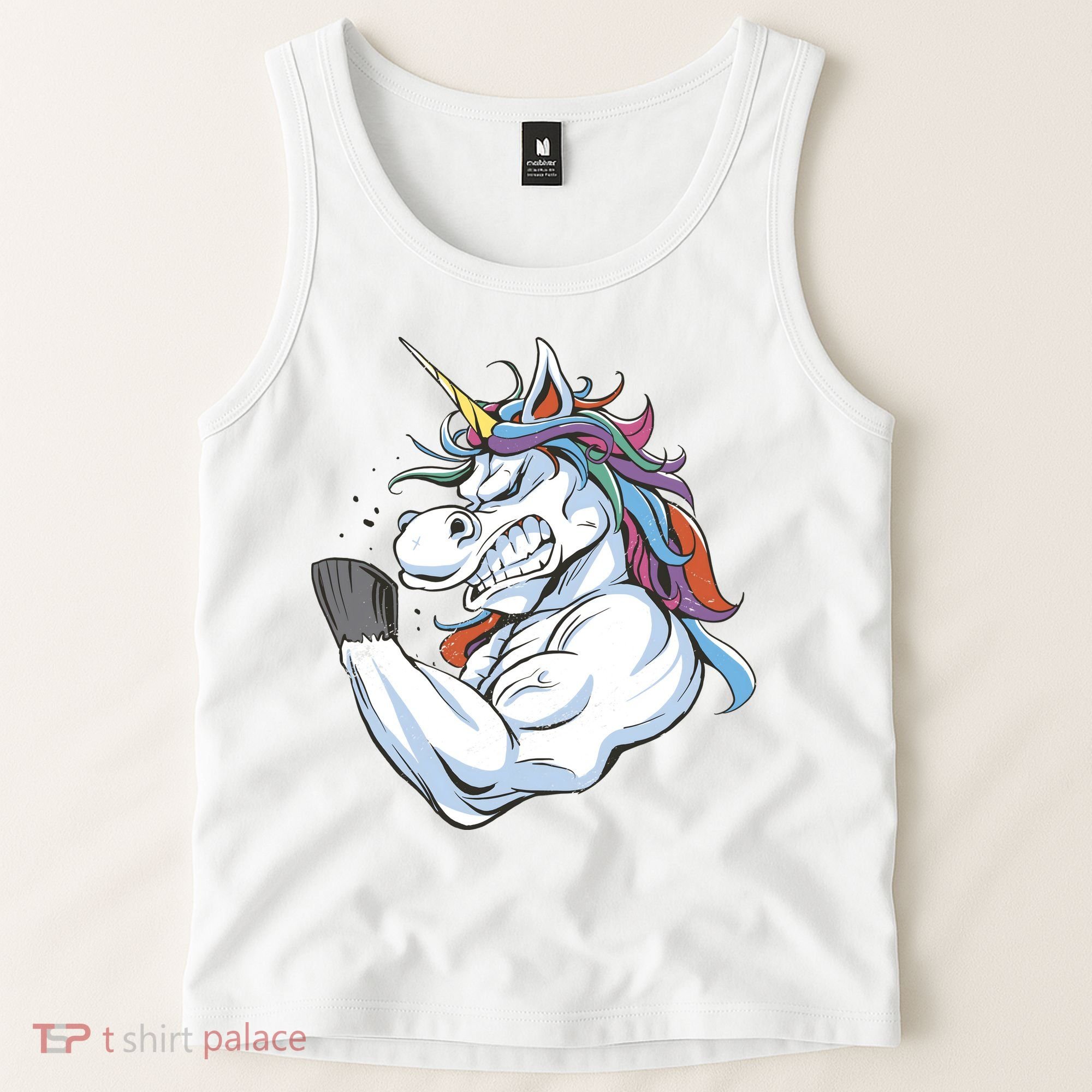 Strong Unicorn Creature Tank Top