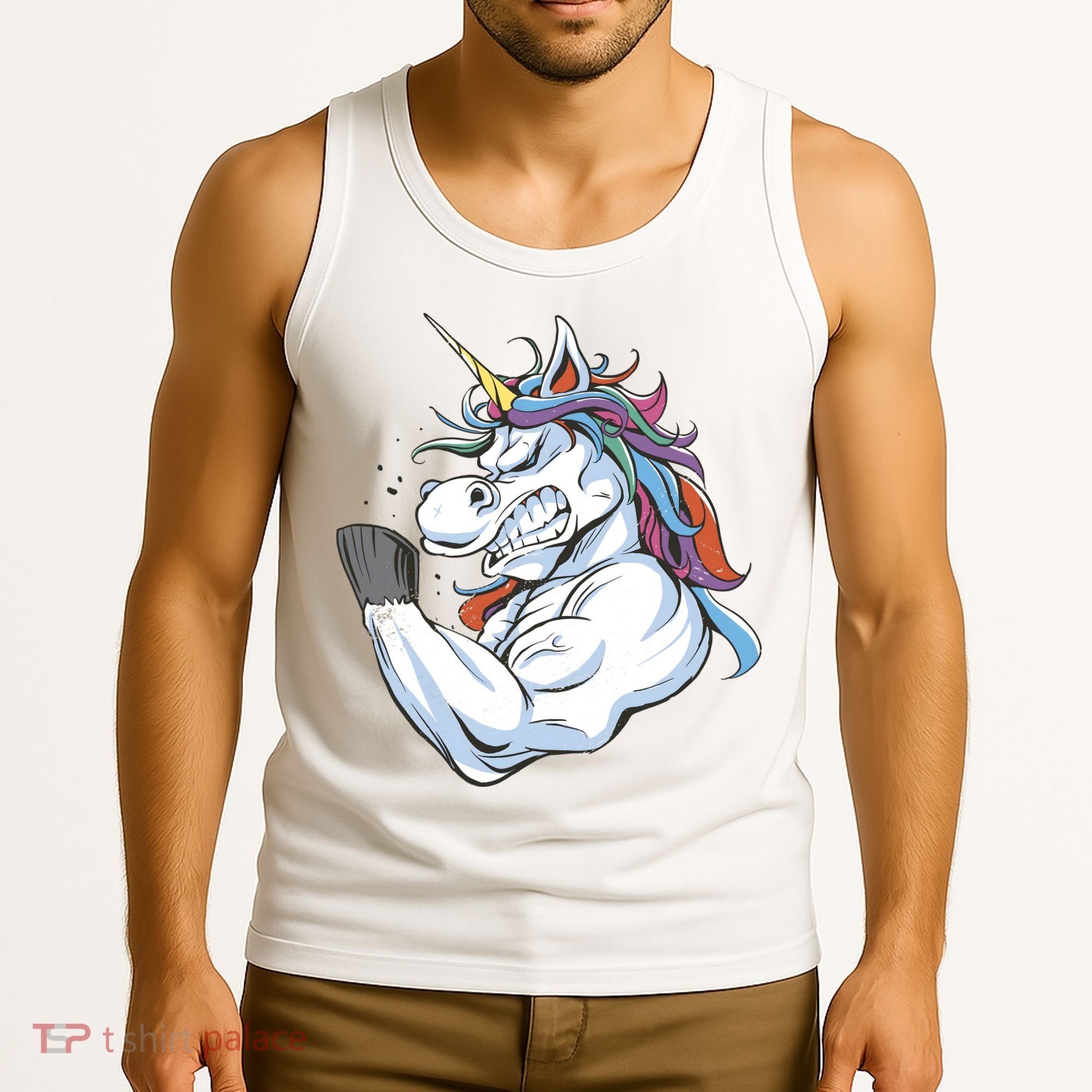 Strong Unicorn Creature Tank Top