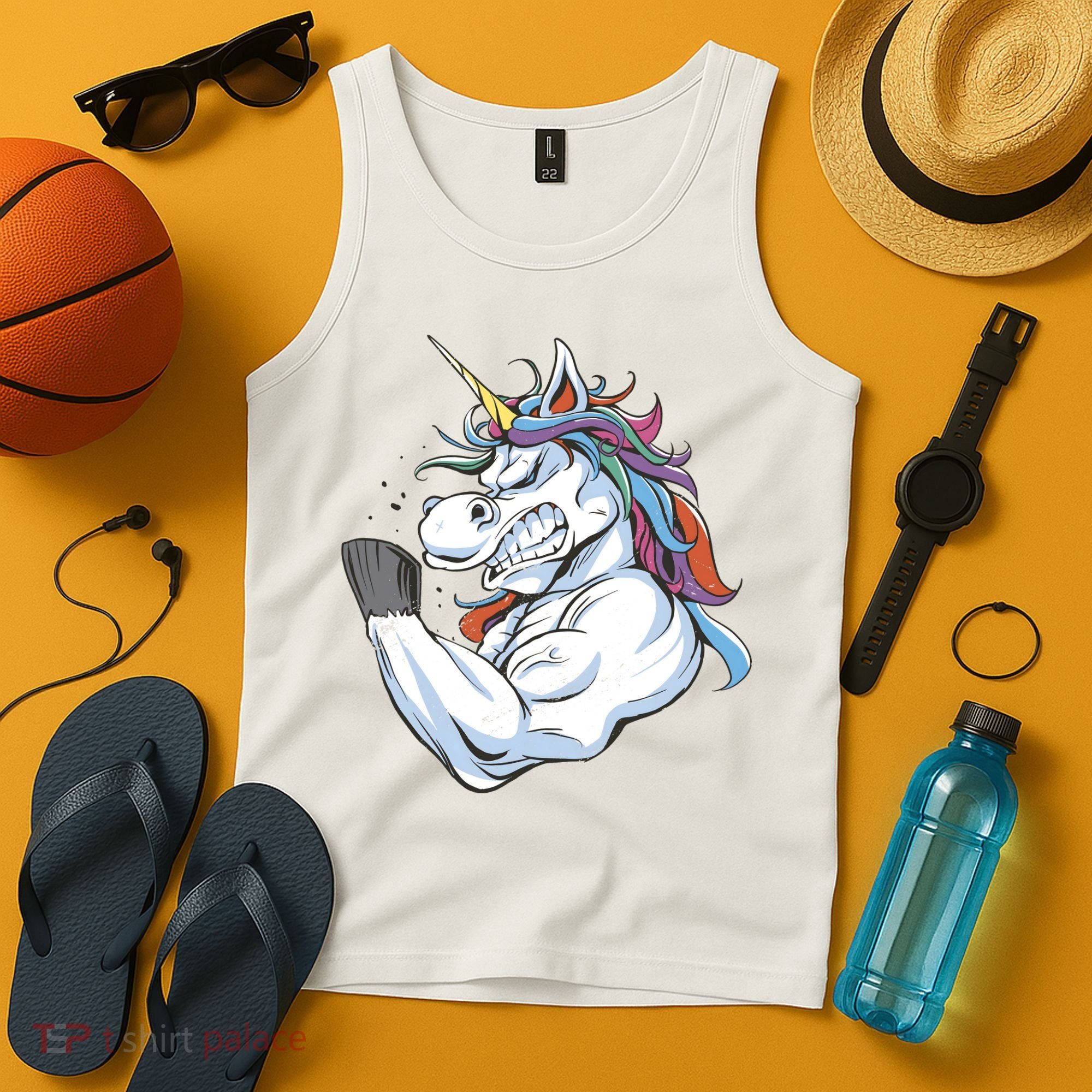 Strong Unicorn Creature Tank Top