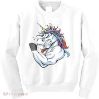 Strong Unicorn Creature Kids Sweatshirt thumb 0