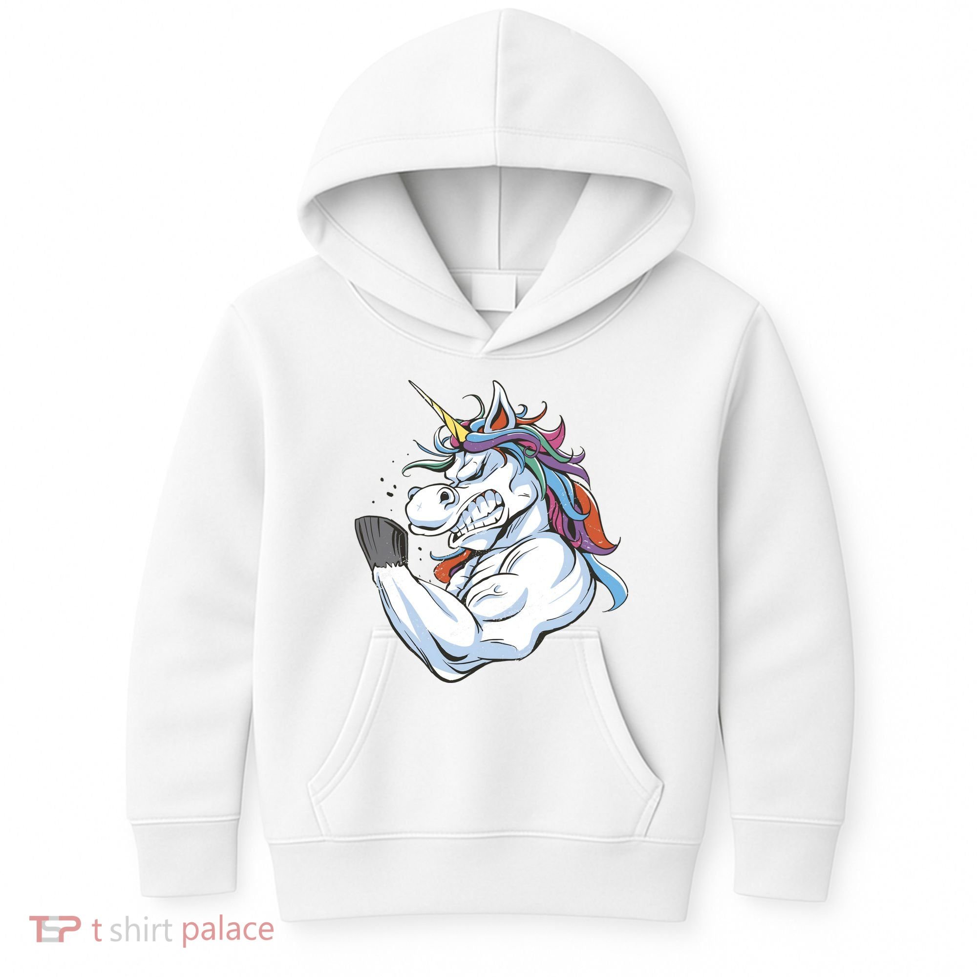 Strong Unicorn Creature Kids Hoodie