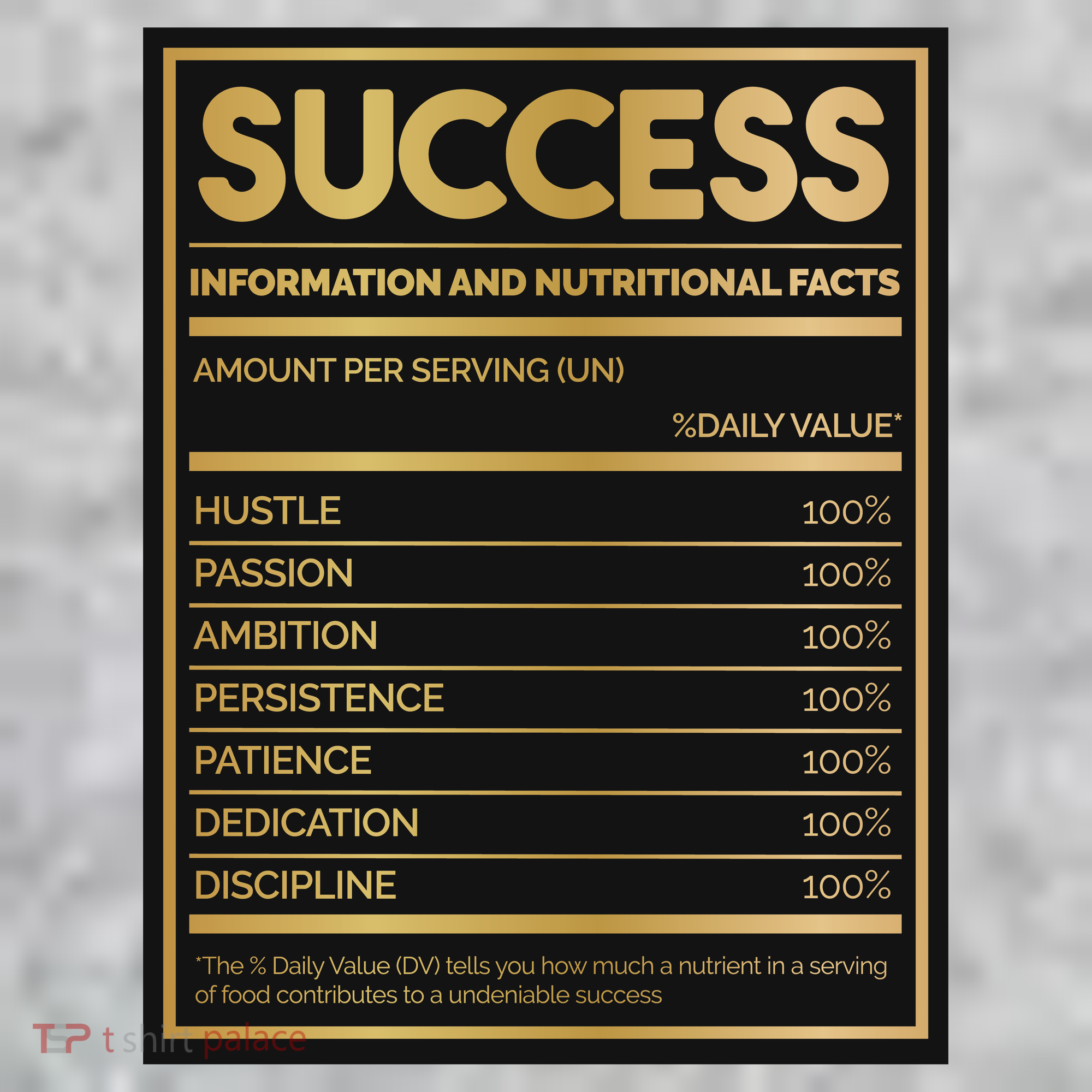 Success Nutritional Facts Toddler T-Shirt