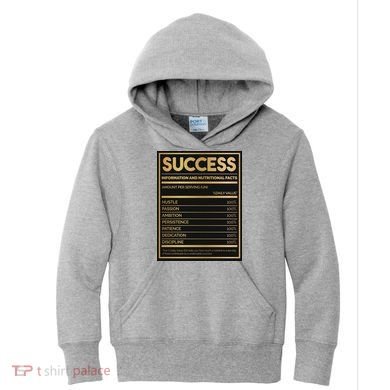 Success Nutritional Facts Kids Hoodie