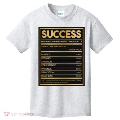 Success Nutritional Facts Kids T-Shirt