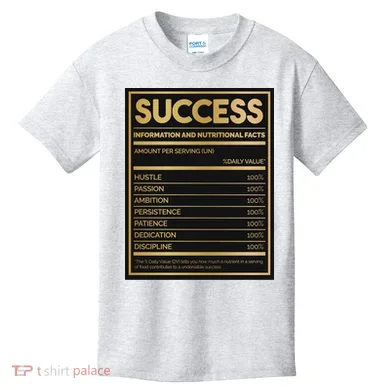 Success Nutritional Facts Kids T-Shirt