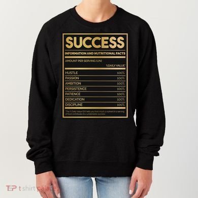 Success Nutritional Facts Women's Sweatshirt