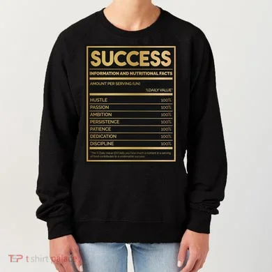 Success Nutritional Facts Women's Sweatshirt