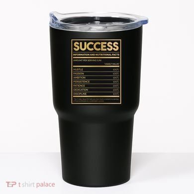Success Nutritional Facts Tumbler