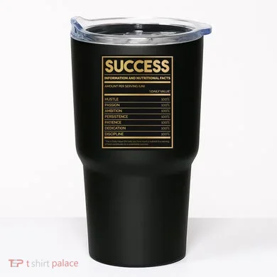 Success Nutritional Facts Tumbler