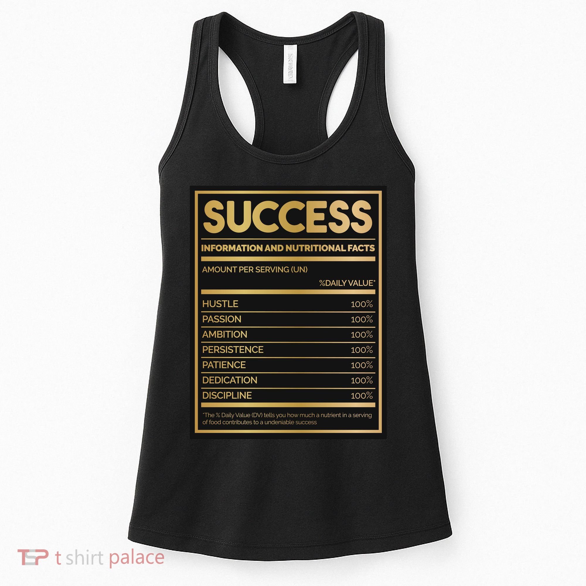 Success Nutritional Facts Women's Tank Top