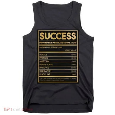 Success Nutritional Facts Tank Top