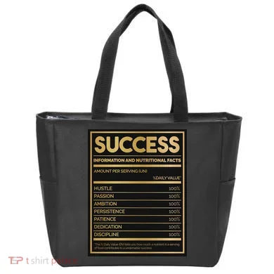 Success Nutritional Facts Tote Bag