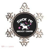 Suck It Breast Cancer unicorn Ornament thumb 0