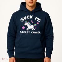 Suck It Breast Cancer unicorn Hoodie thumb 2
