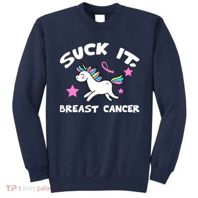 Suck It Breast Cancer unicorn Sweatshirt