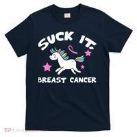 Suck It Breast Cancer unicorn T-Shirt thumb 0