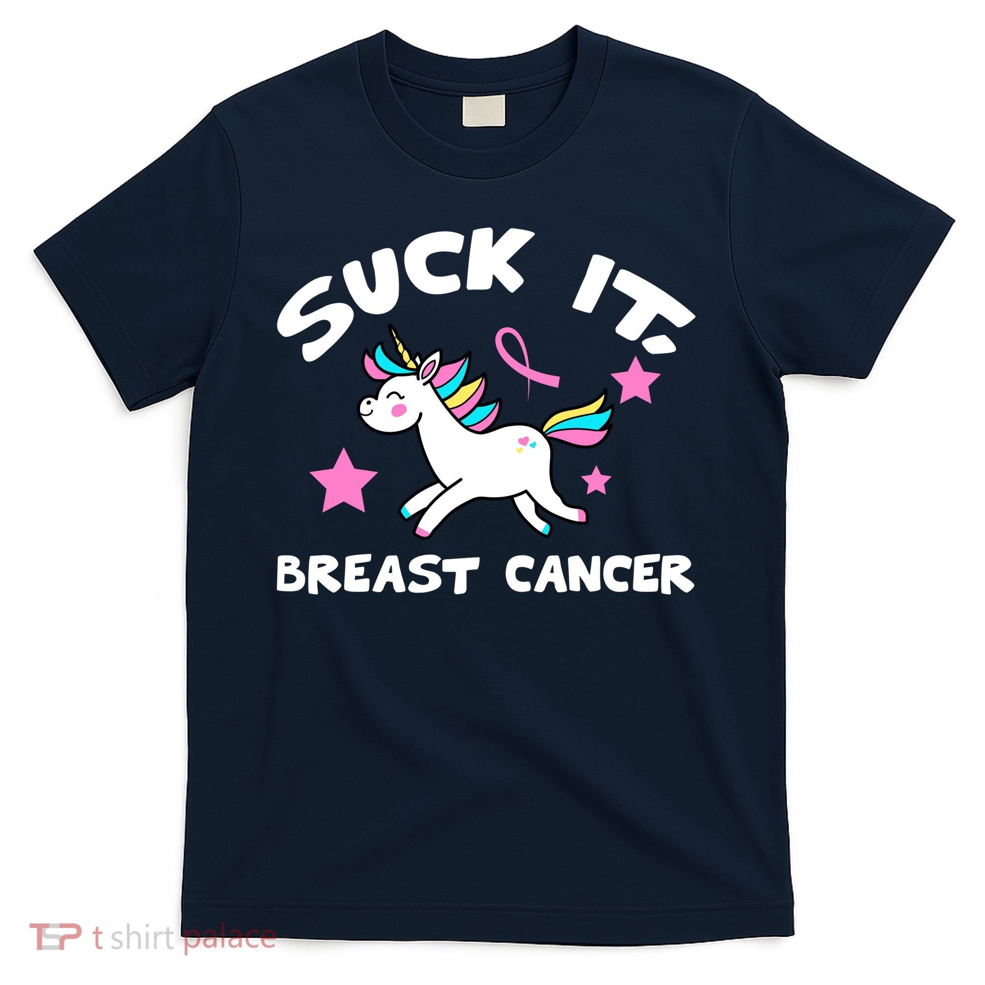 Suck It Breast Cancer unicorn T-Shirt