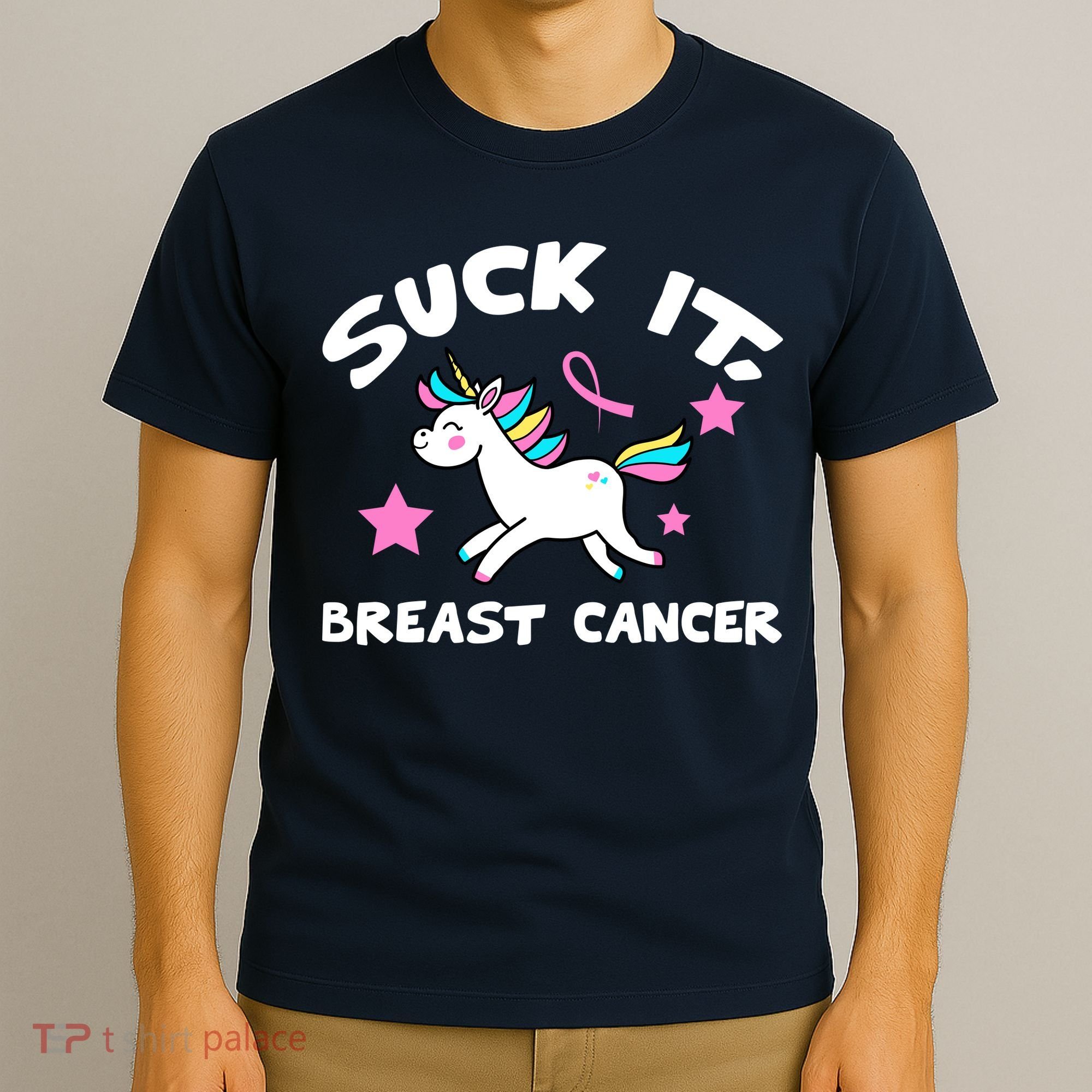 Suck It Breast Cancer unicorn T-Shirt