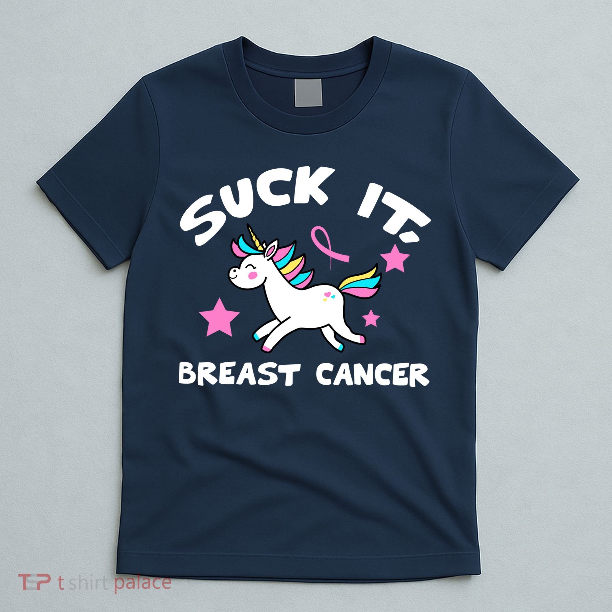 Suck It Breast Cancer unicorn T-Shirt
