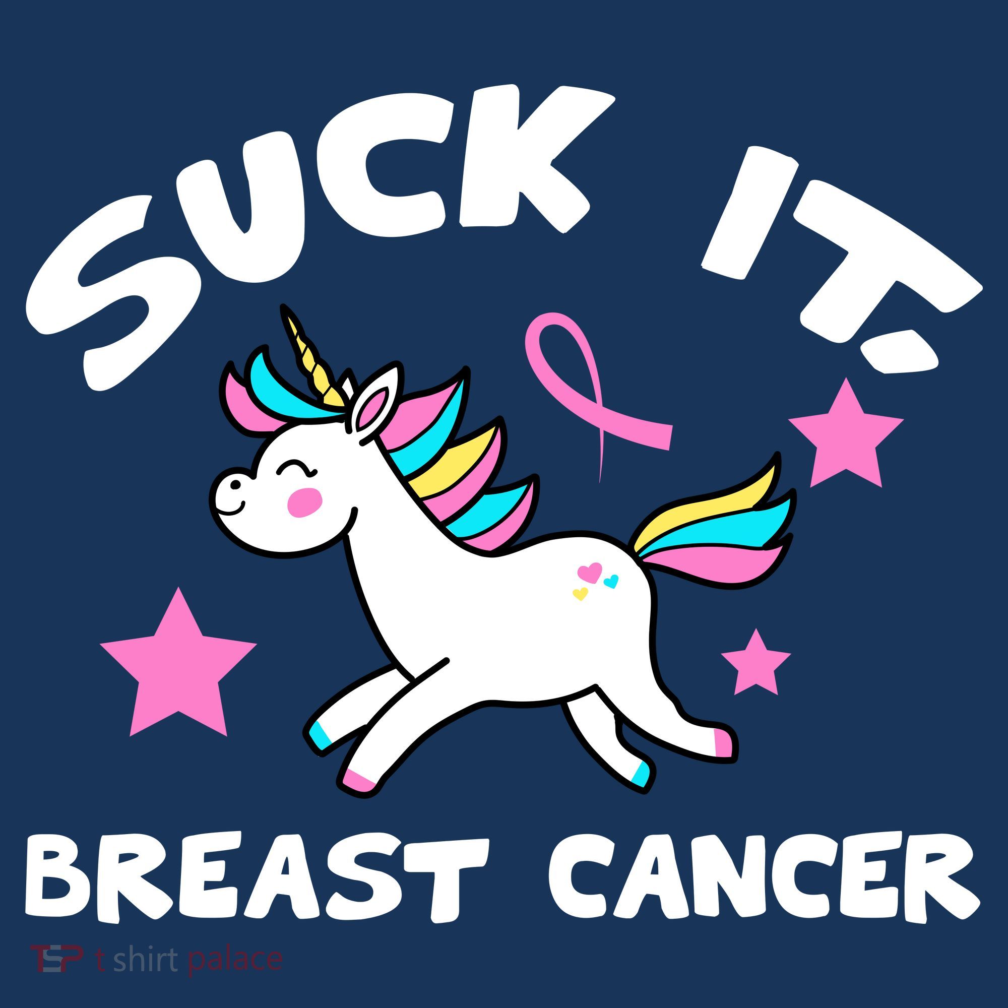 Suck It Breast Cancer unicorn T-Shirt