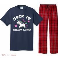 Suck It Breast Cancer unicorn Pajama Set thumb 0