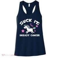 Suck It Breast Cancer unicorn Women's Tank Top thumb 0