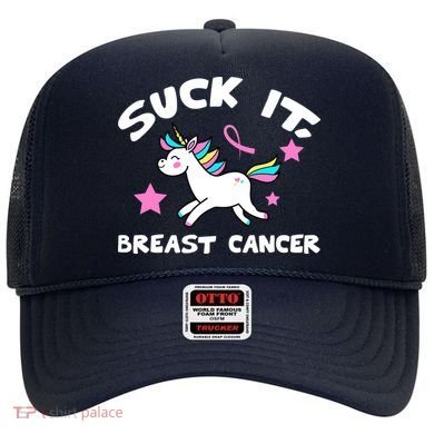 Suck It Breast Cancer unicorn Hat
