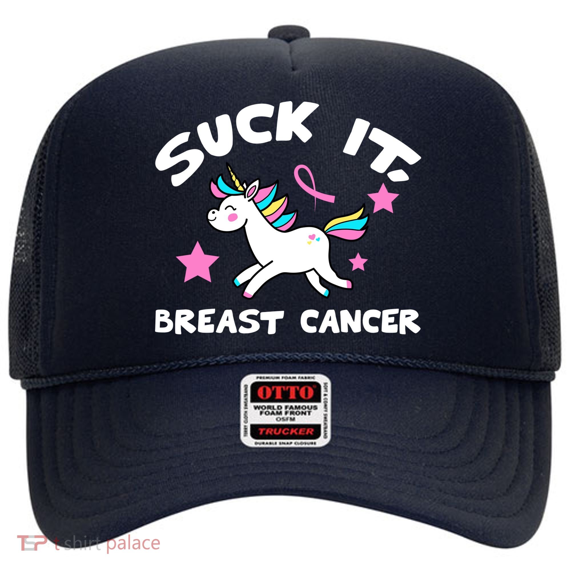 Suck It Breast Cancer unicorn Hat