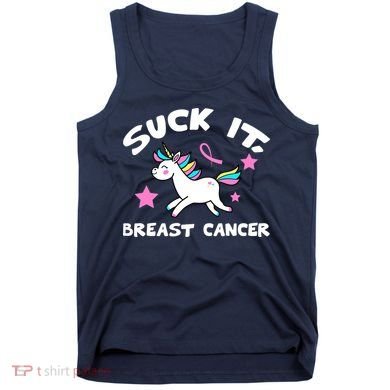 Suck It Breast Cancer unicorn Tank Top